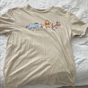 Disney Winnie the Pooh Beige Short Sleeve Tee